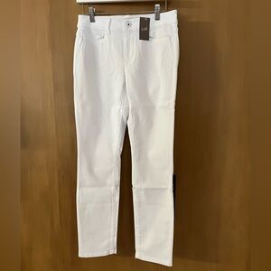 JJill Authentic Fit Slim Ankle jeans, 2, white